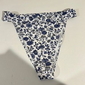 COPY - Blue floral Abercrombie and Fitch bikini bottoms